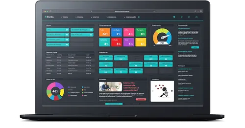 Software de controle de ponto ifPonto no notebook